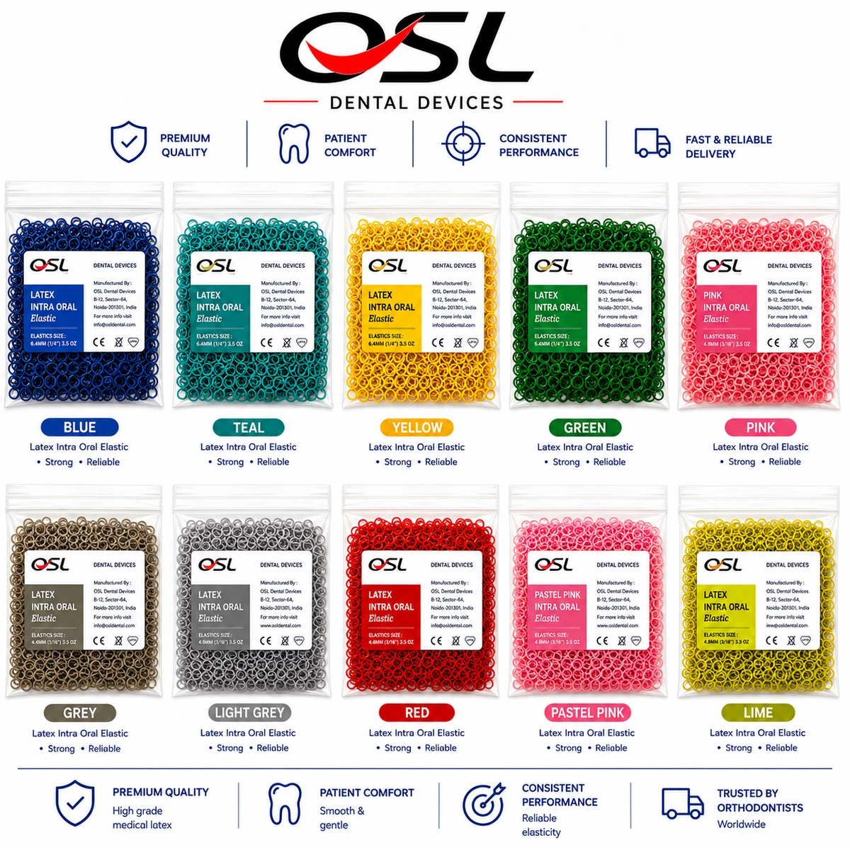 OSL Orthodontic Intraoral Elastics