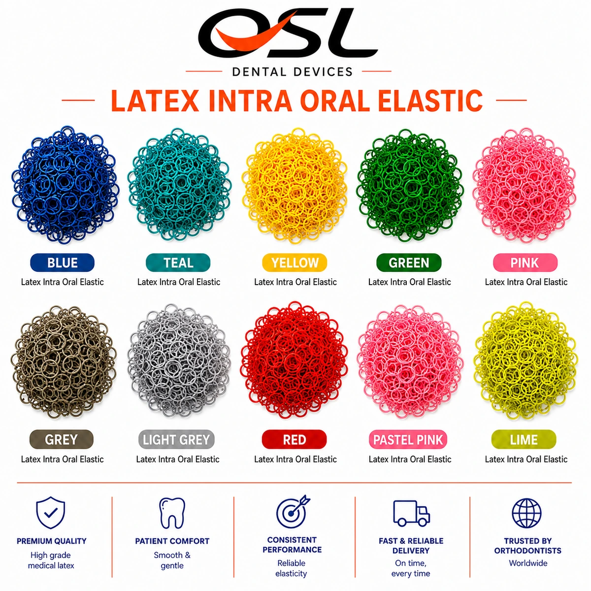 OSL Orthodontic Intraoral Elastics