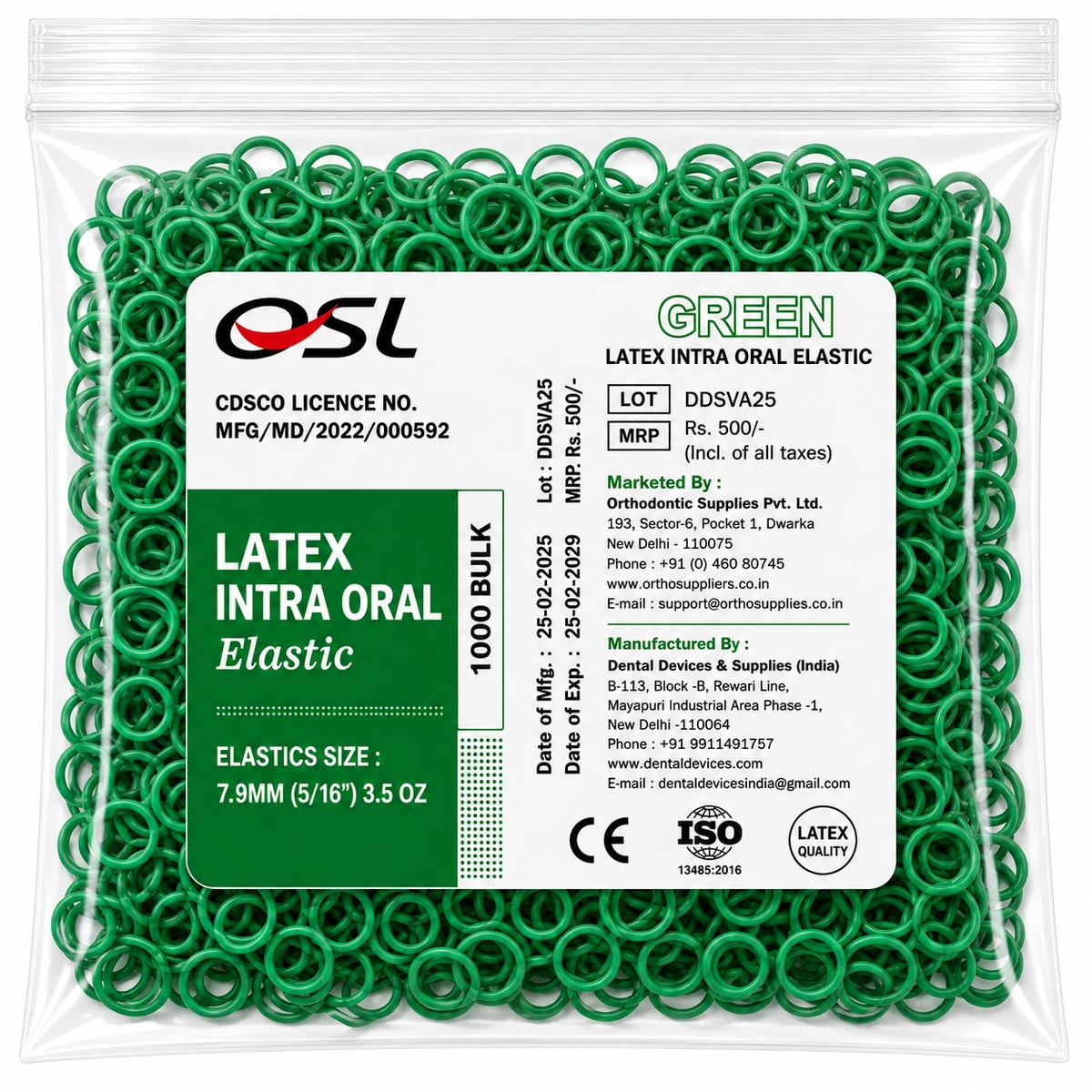 OSL Orthodontic Intraoral Elastics