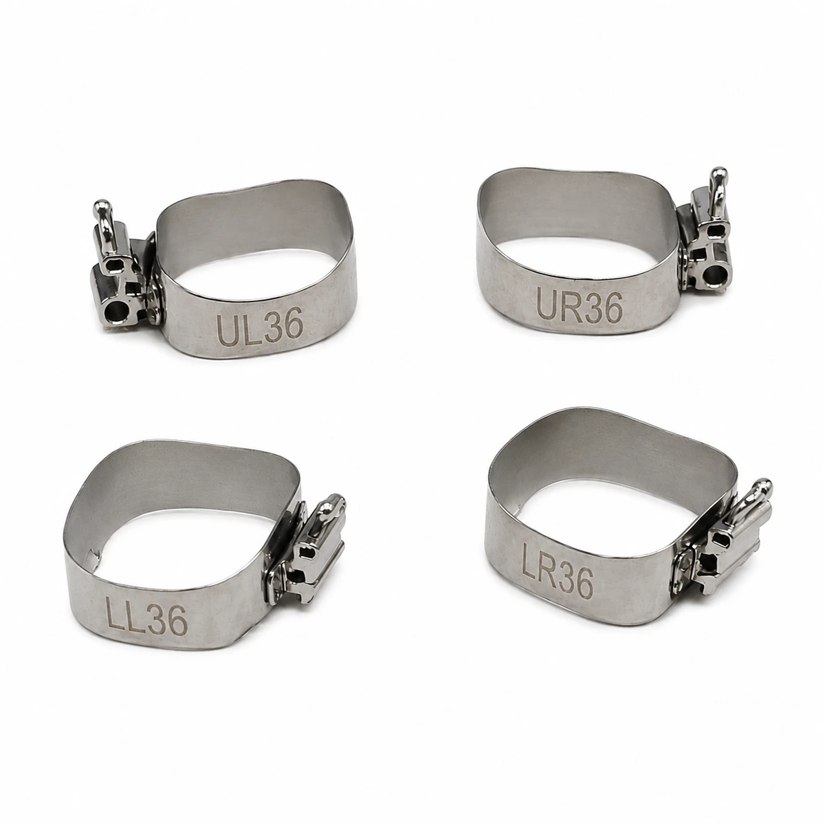OSL 1st Molar Prewelded Molar Bands MBT 0.022 U3/L2 (Pack Of 4)
