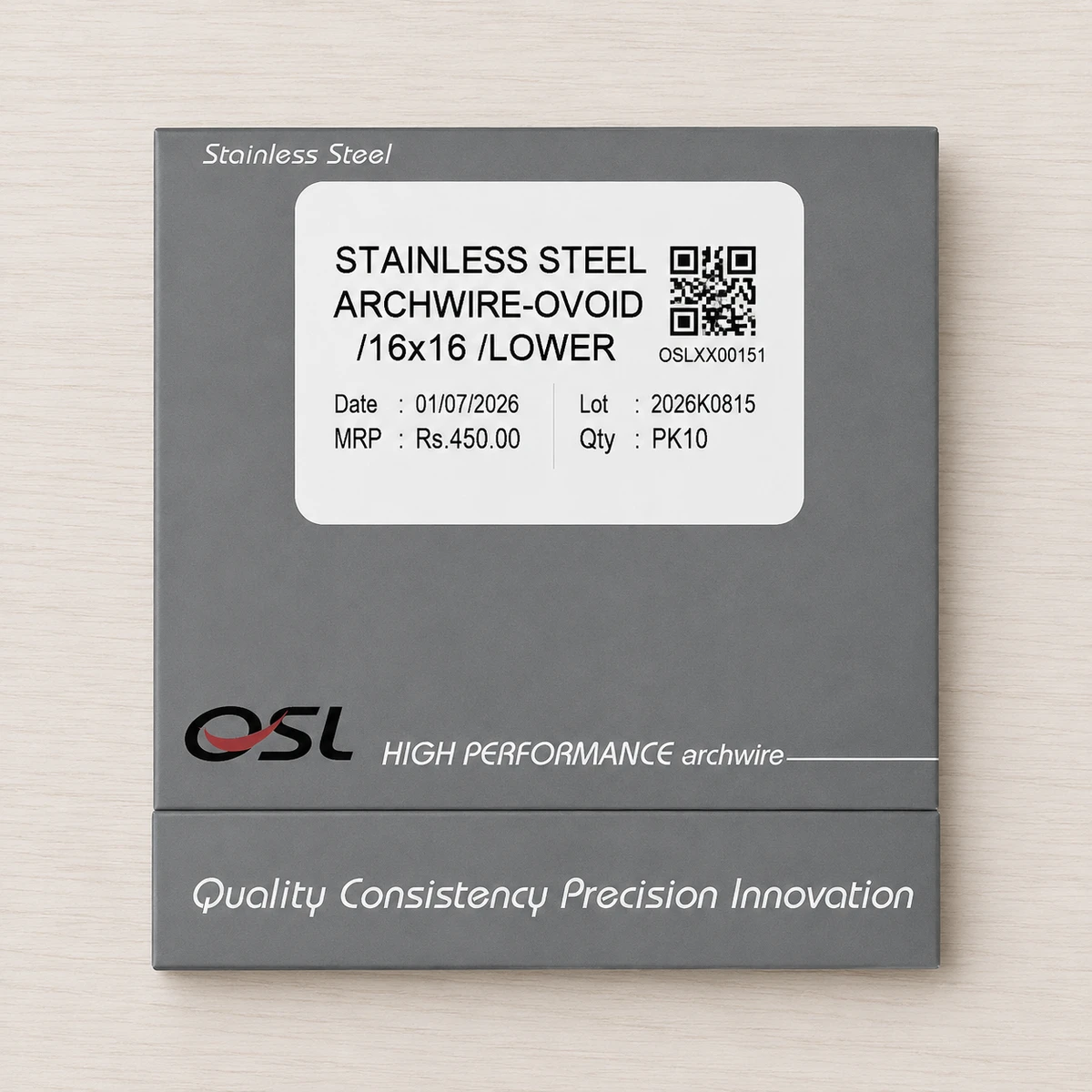 OSL SS-Stainless Steel Ovoid Rectangular- 16x16 Lower (Pack of 10)