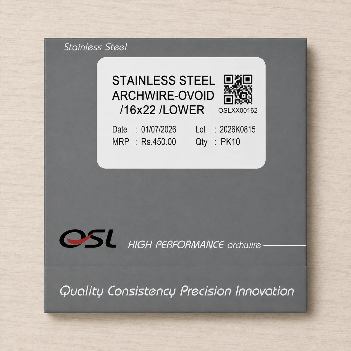 OSL SS-Stainless Steel Ovoid Rectangular- 16x22 Lower (Pack of 10)