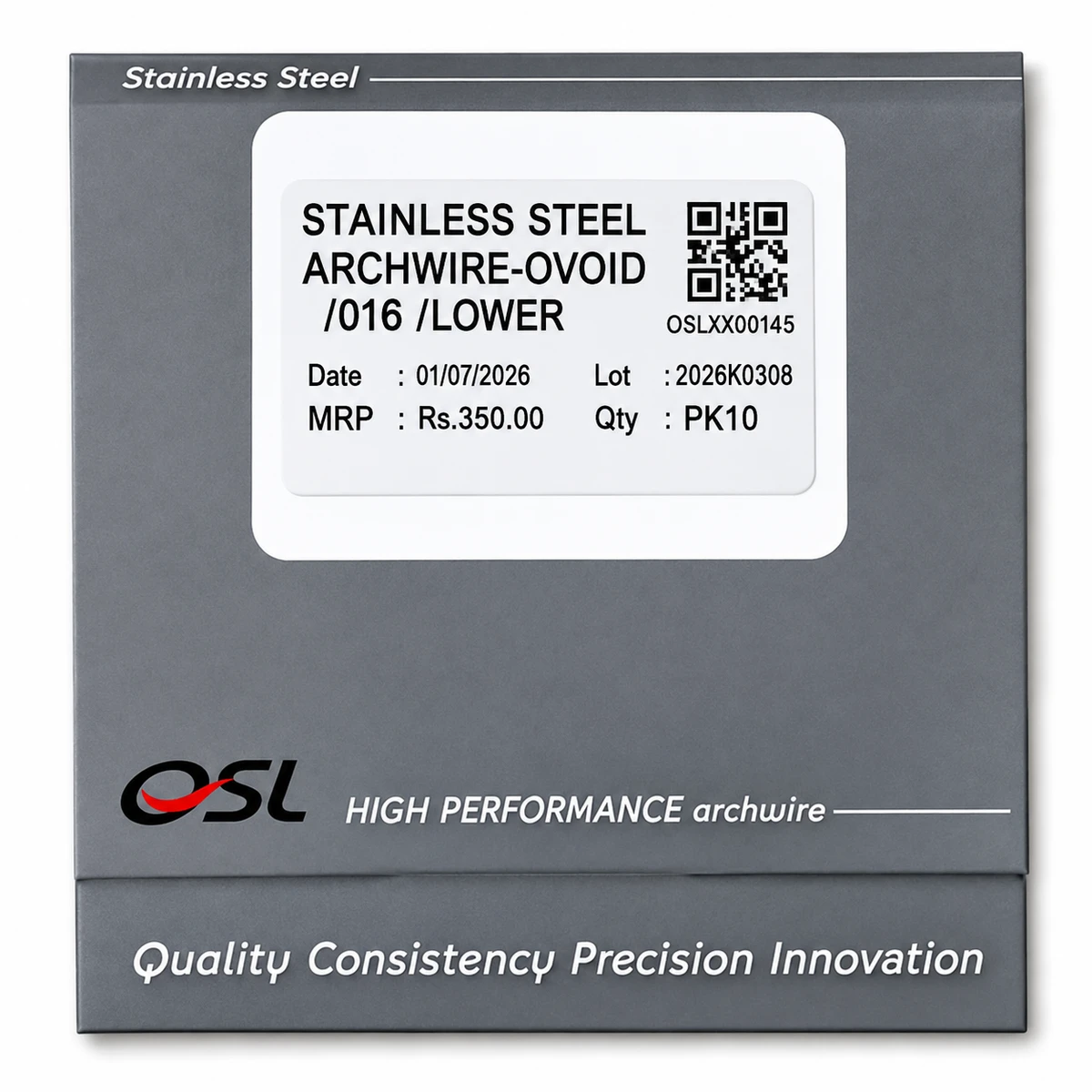 OSL SS-Stainless Steel Ovoid Round- 016 Lower (Pack of 10)
