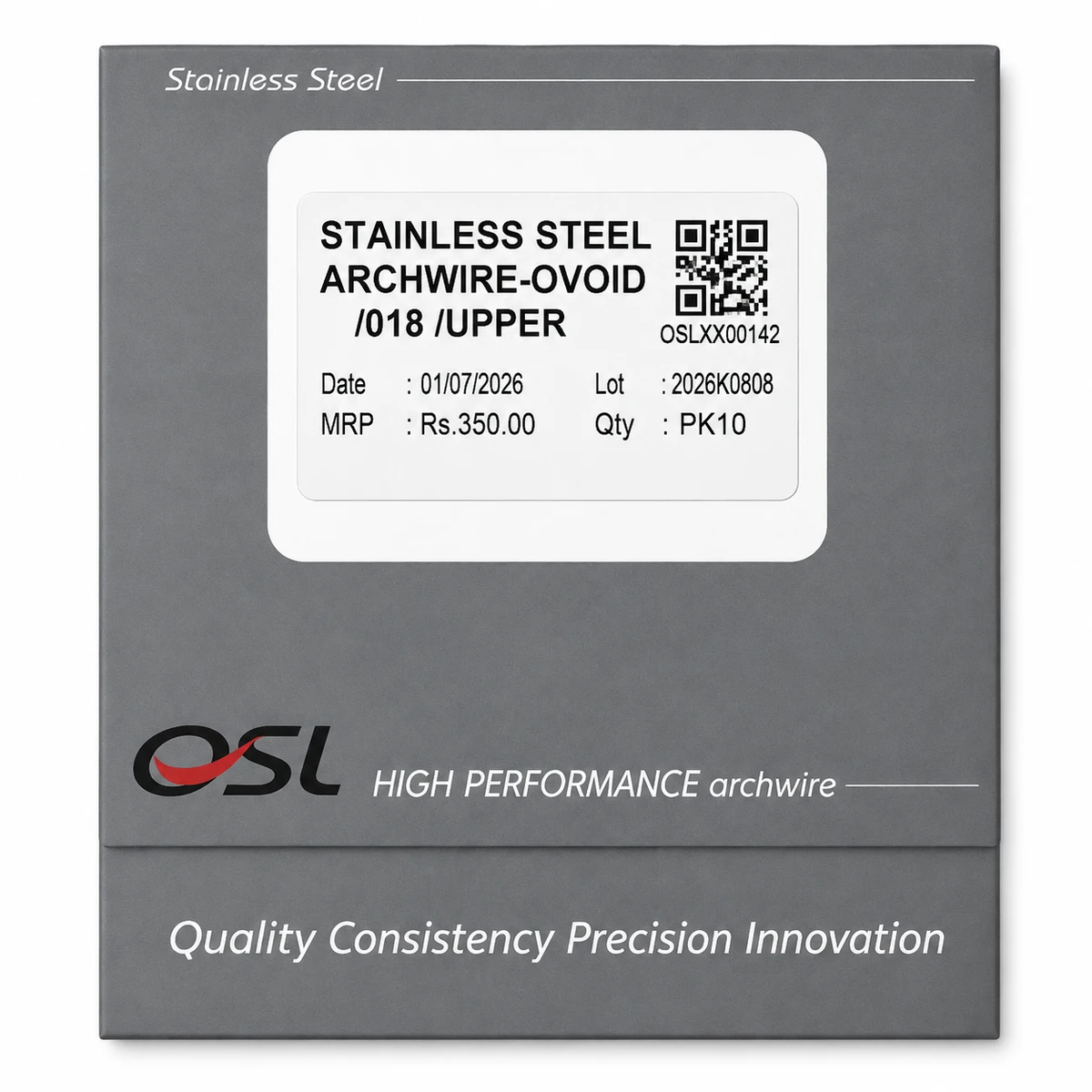 OSL SS-Stainless Steel Ovoid Round- 018 Upper (Pack of 10)