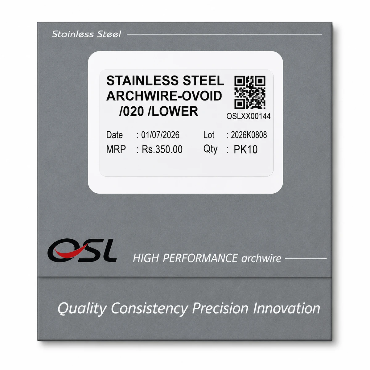 OSL SS-Stainless Steel Ovoid Round- 020 Lower (Pack of 10)